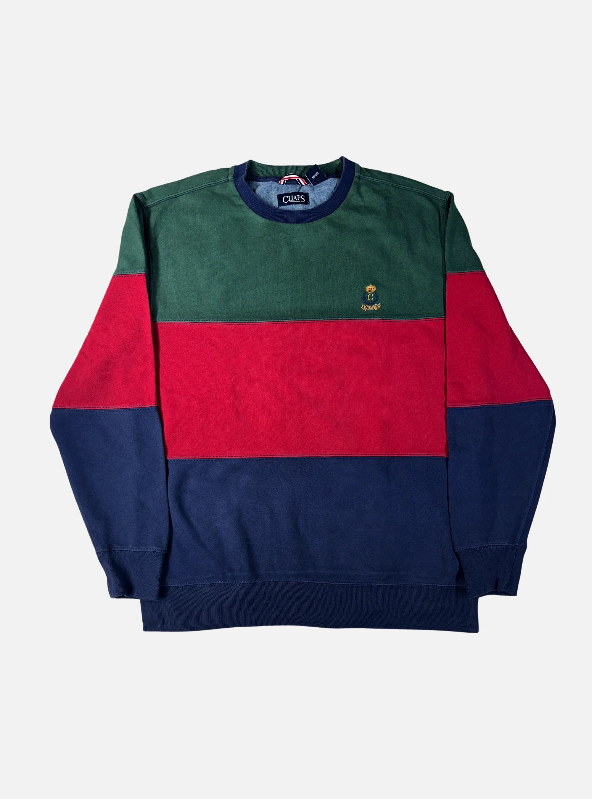Mens Premium Crewneck Sweatshirt With Iconic Logo Multicolor by CHAPS