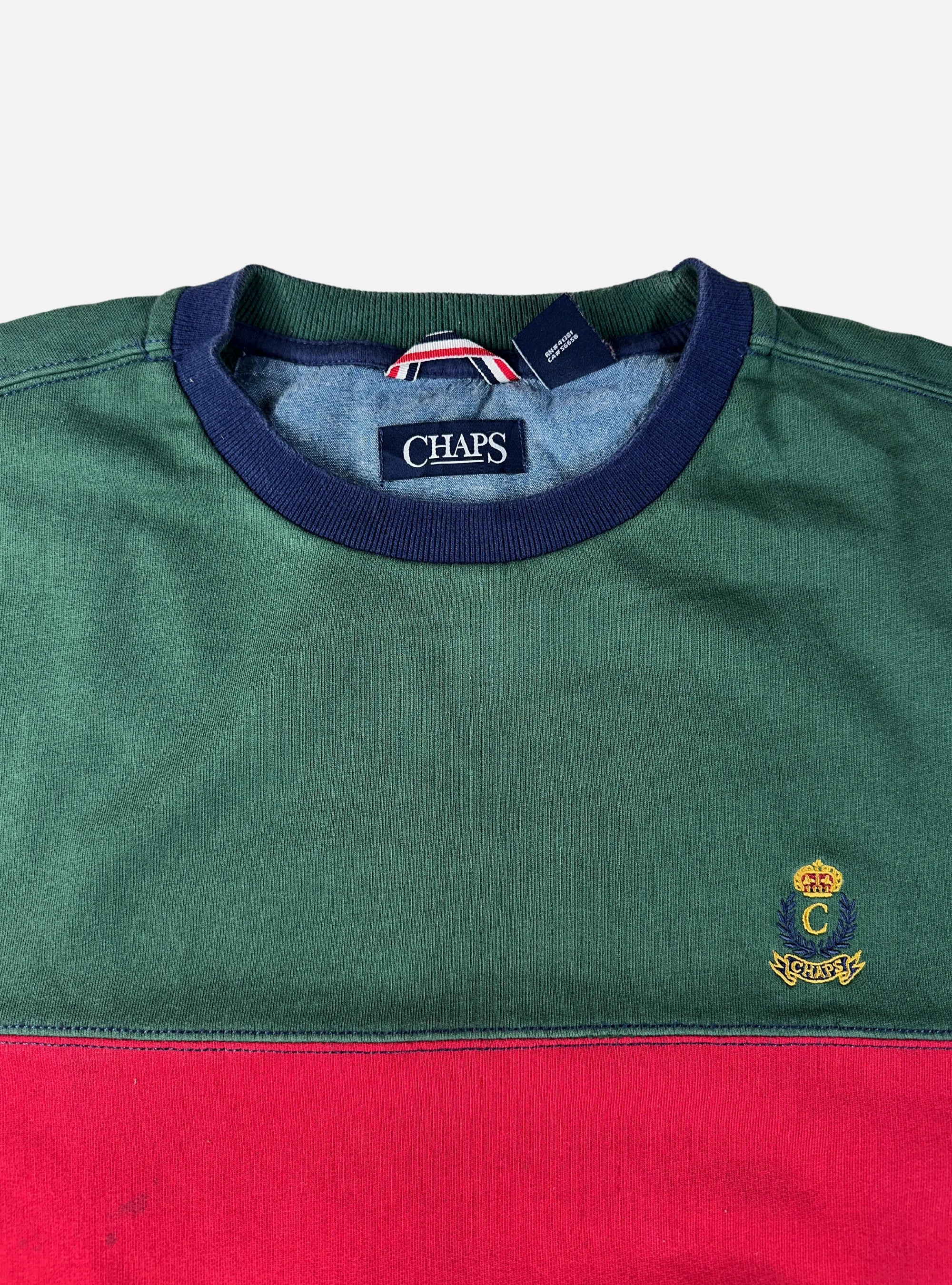 Mens Premium Crewneck Sweatshirt With Iconic Logo Multicolor by CHAPS