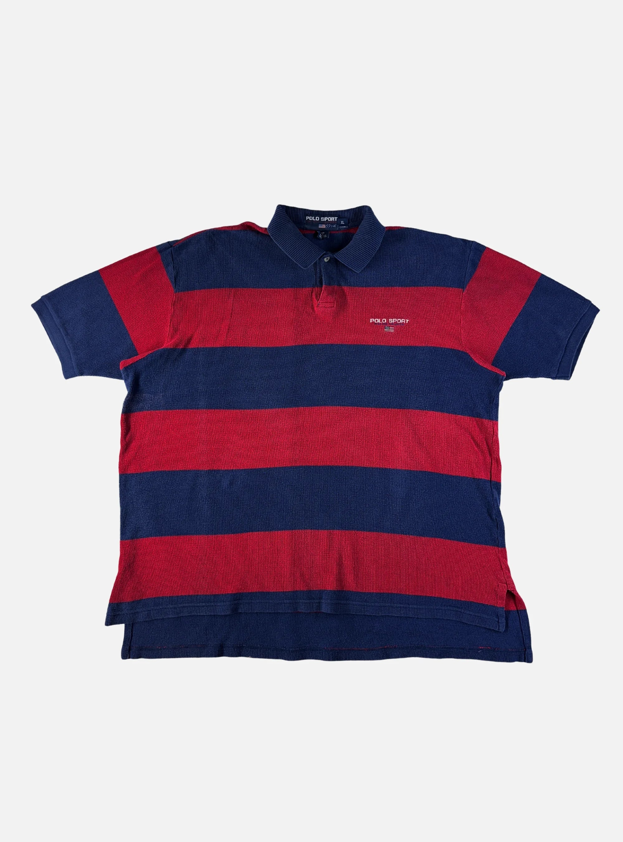 Mens Red/Blue Polo by Ralph Lauren — Large