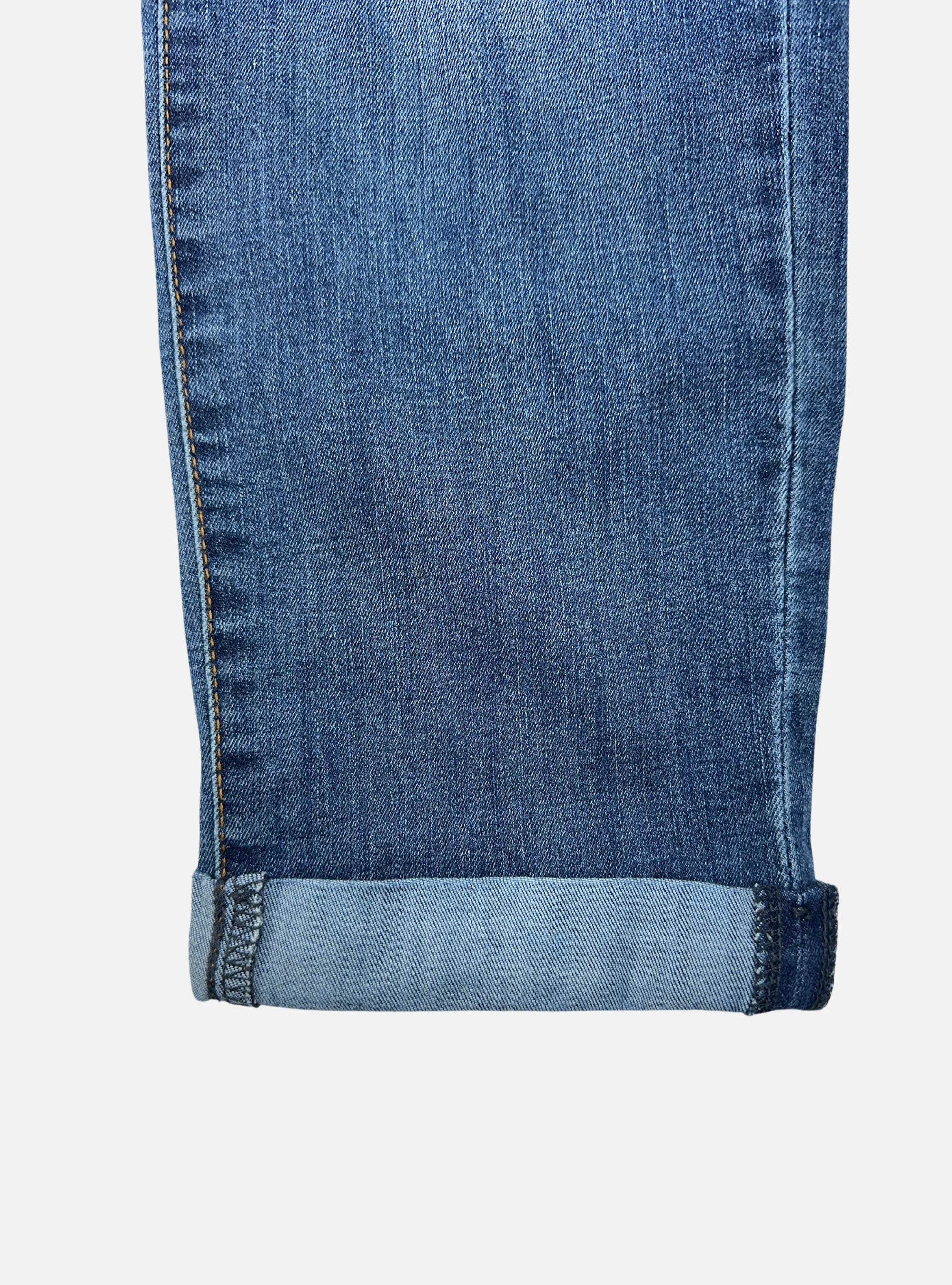Mens Modern Slim Cuffed Ripeed Blue Denims Jeans by Levi's — 34 waist