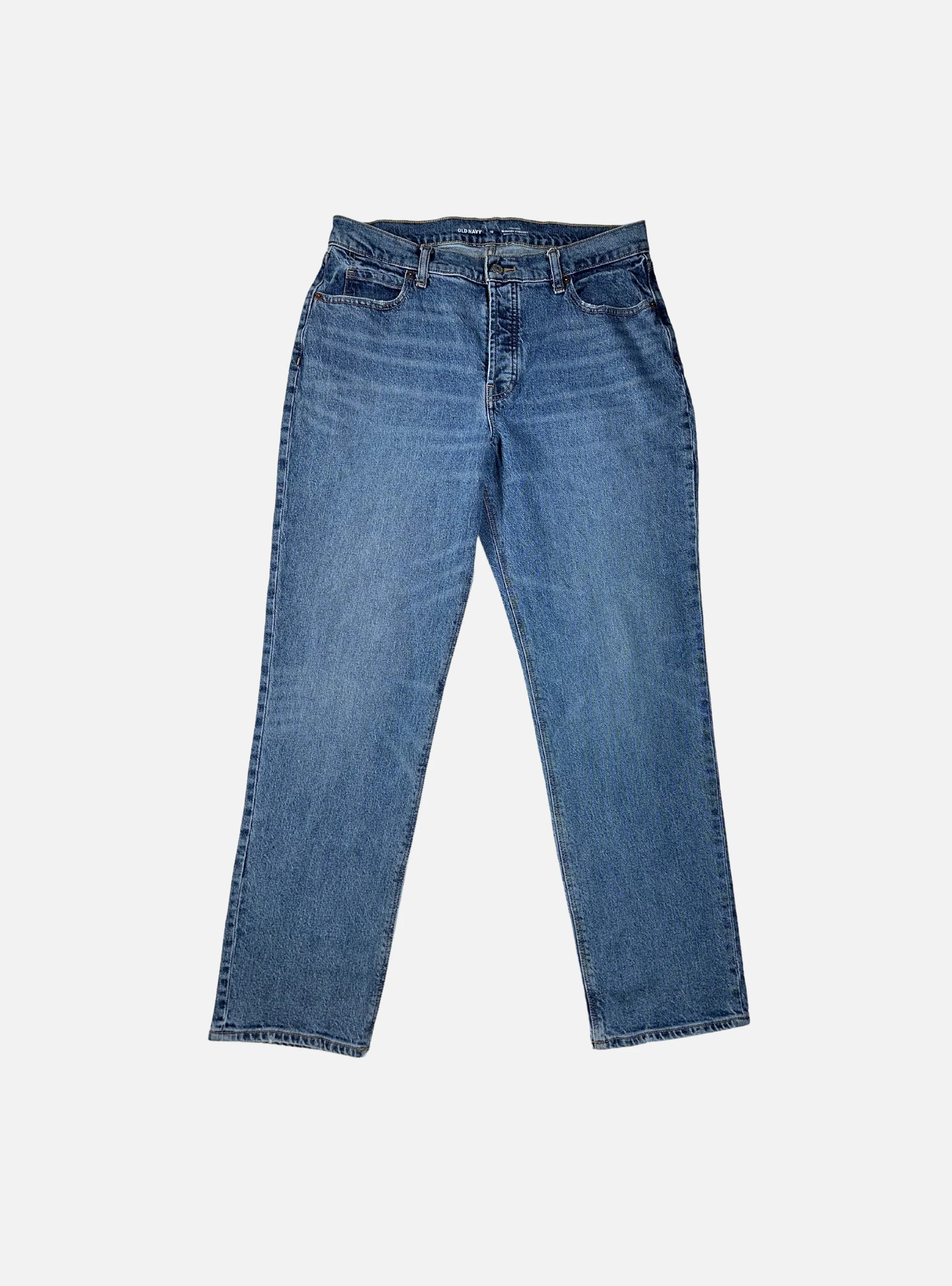 Mens High-Rise Slouchy Straight Fit Denim Jeans by Old Navy —  32-34 waist