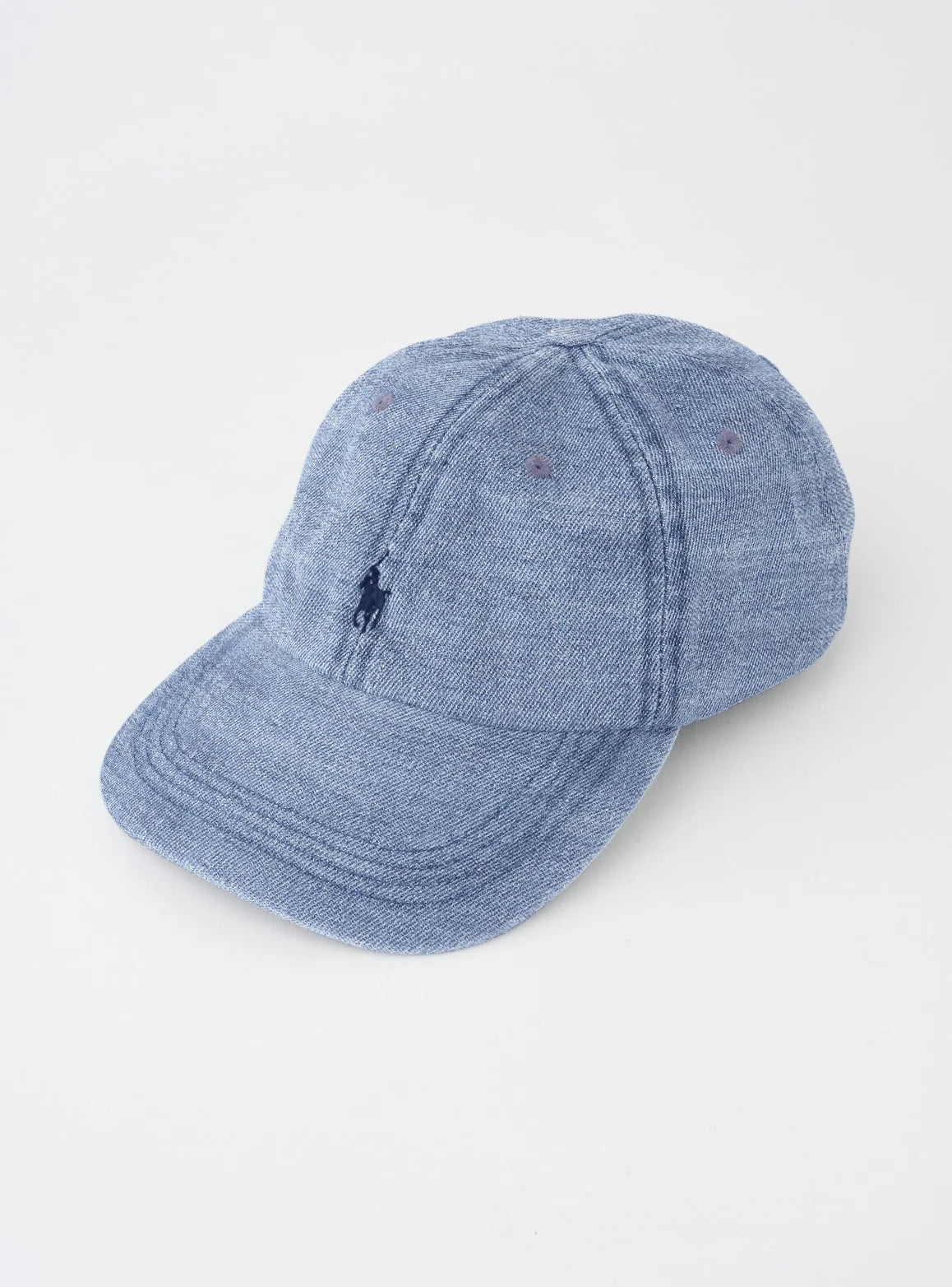Unisex Brand New Pony Embroidered Sport Cap in Light Wash by Ralph Lauren