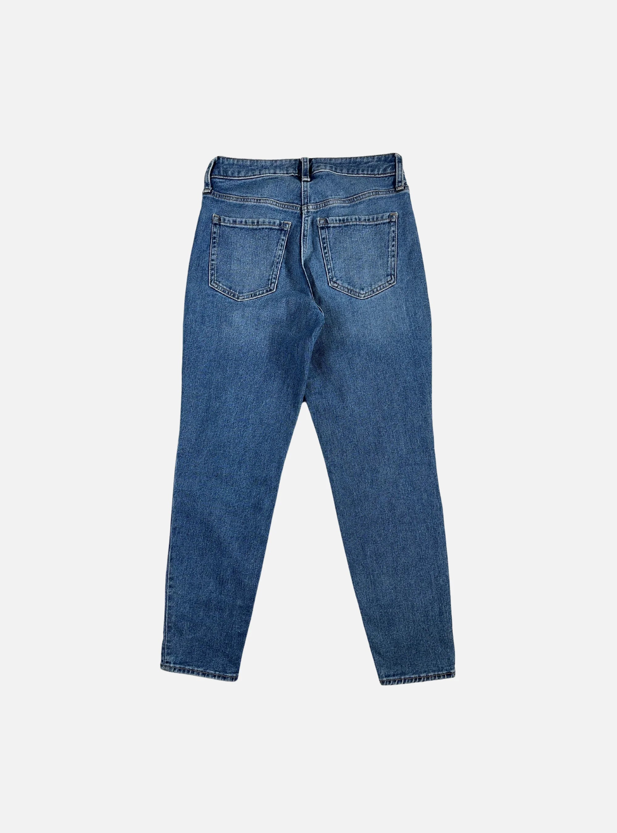 Mens High-Rise OG Straight Fit Blue Denim Jeans by Old Navy — 28 waist